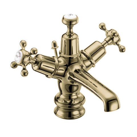 Burlington Claremont Regent Basin Mixer with Pop-up Waste - Unbeatable Bathrooms