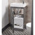 Tavistock Compass 450mm Cloakroom Vanity Unit - Floor Standing 1 Door Unit - Unbeatable Bathrooms