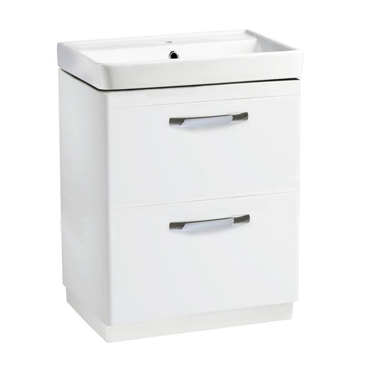 Tavistock Compass 600mm Vanity Unit - Floor Standing 2 Drawer Unit - Unbeatable Bathrooms