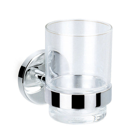 Flova Coco Single Tumbler Holder with Glass - Unbeatable Bathrooms