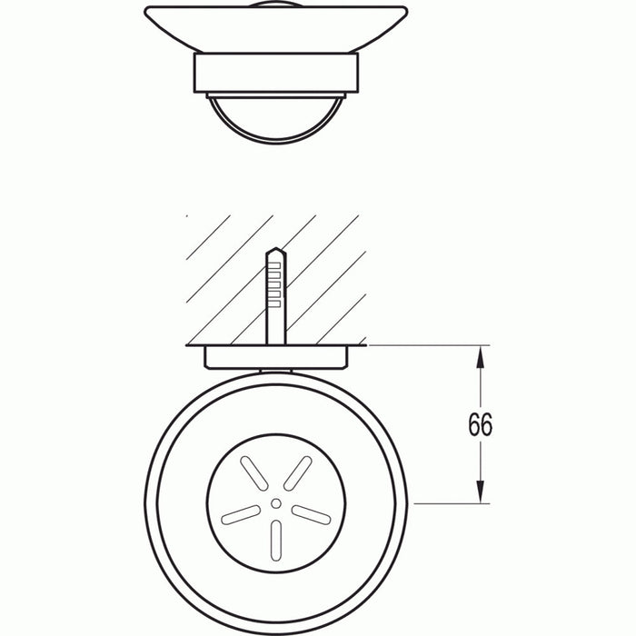 Flova Coco Glass Soap Dish - Unbeatable Bathrooms