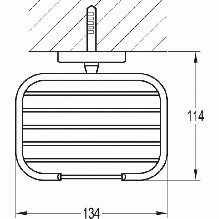 Flova Coco 134mm Wire Soap Dish - Unbeatable Bathrooms