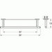 Flova Coco 593mm Glass Shelf - Unbeatable Bathrooms