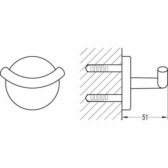 Flova Coco Robe Hook - Unbeatable Bathrooms