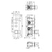 Hudson Reed Ignite Square Shower Valve (3 Outlet) - Unbeatable Bathrooms