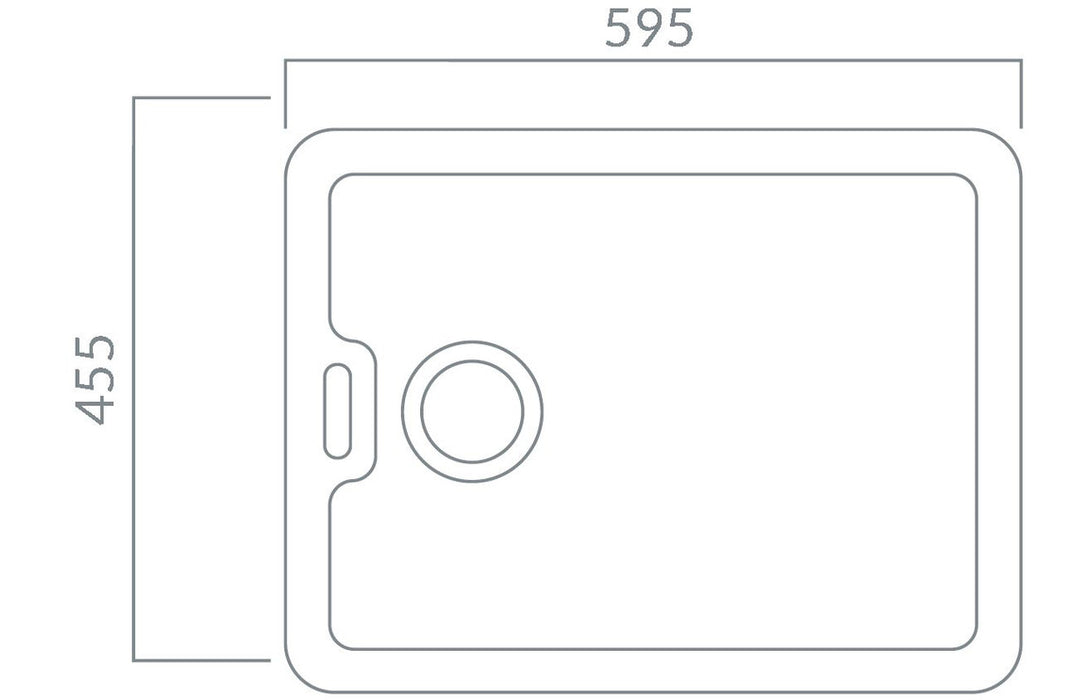 Prima 600mm 0TH Fire Clay Belfast Basin - Unbeatable Bathrooms