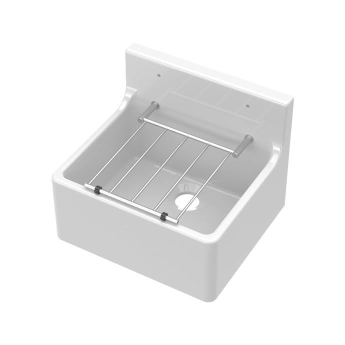 Nuie Fireclay Cleaner Sink - 455 x 362 x 396mm Inc Waste - Unbeatable Bathrooms