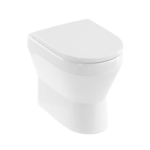 Britton Curve2 Rimless Back-To-Wall Toilet (Soft Close Seat) - Unbeatable Bathrooms