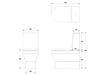 Britton Curve 2 Rimless Close Coupled Toilet (Closed Back) - Unbeatable Bathrooms