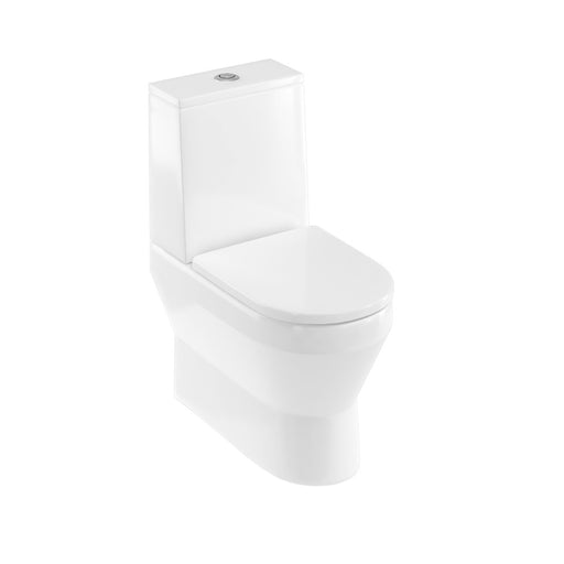 Britton Curve 2 Rimless Close Coupled Toilet (Closed Back) - Unbeatable Bathrooms