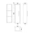 Hudson Reed Solar Wall Hung 35cm Tall Unit - Unbeatable Bathrooms