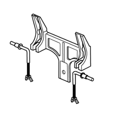 Armitage Shanks Portman 21 400mm Bracket Concealed & Waste Support - Unbeatable Bathrooms