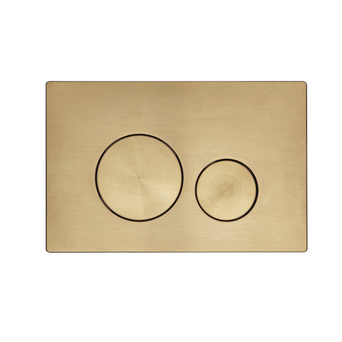 Tavistock Round Flush Plate - Brushed Brass - TR9037 - Unbeatable Bathrooms