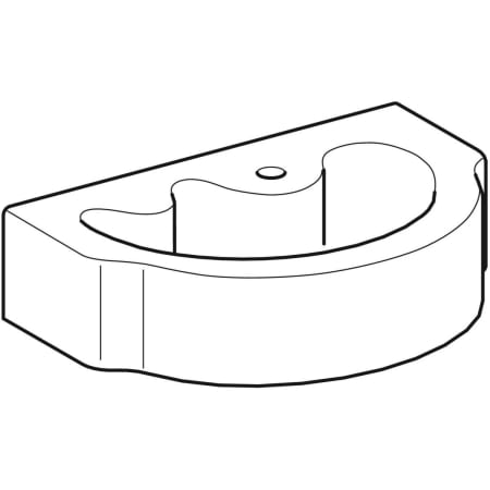 Geberit Bambini 600mm Childrens Wall Hung Basin - 1TH - Unbeatable Bathrooms