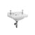 Tavistock Vitoria 500mm 2TH Wall Hung Cloakroom Basin - Unbeatable Bathrooms