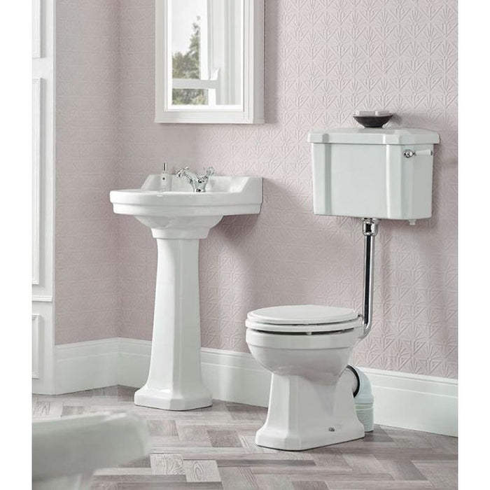 Tavistock Vitoria 55cm Round Full Pedestal Basin - 2TH - Unbeatable Bathrooms