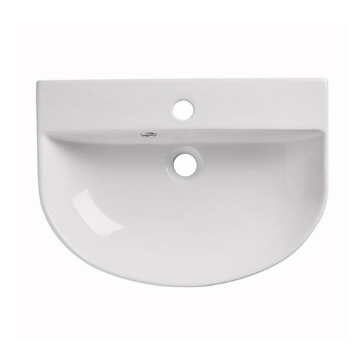Tavistock Orbit 540mm 1TH Slim Depth Semi-Countertop Basin - Unbeatable Bathrooms