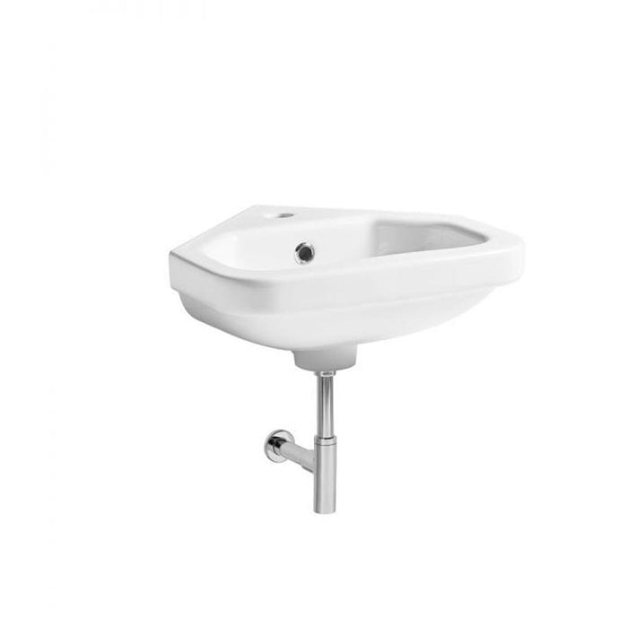 Tavistock Niche 400mm 1TH Corner Wall Hung Basin - Unbeatable Bathrooms