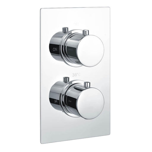 The White Space DC Concealed Shower Valve - Round Handle, Dual Outlet - Unbeatable Bathrooms