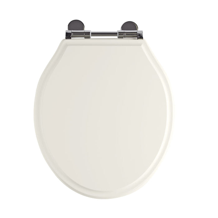 Tavistock Vitoria Wooden Soft Close Toilet Seat - Linen White - Unbeatable Bathrooms