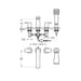 Flova Dekka 4-Hole Deck Mounted Bath and Shower Mixer with Shower Set - Unbeatable Bathrooms
