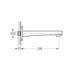 Flova Dekka Wall Mounted Bath Spout - Unbeatable Bathrooms
