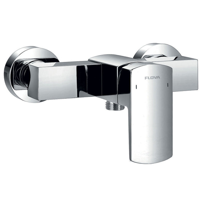 Flova Dekka Wall Mounted Bath and Shower Mixer - Unbeatable Bathrooms