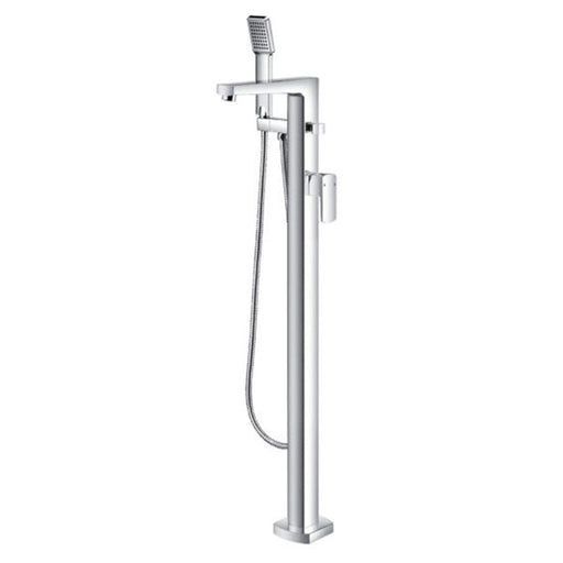 Flova Dekka Floor Standing Bath and Shower Mixer with Shower Set - Unbeatable Bathrooms