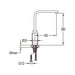 Flova Dekka Swivel Spout Single Lever Kitchen Mixer - Unbeatable Bathrooms