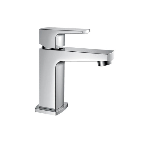 Flova Dekka 145mm Mono Basin Mixer with Slotted Clicker Waste Set - Unbeatable Bathrooms