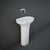RAK Ceramics Des 600mm Full Pedestal Basin with Hidden Fixing - 0TH - Unbeatable Bathrooms