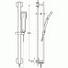 Flova Dekka Slide Rail Kit with Integral Wall Outlet - Unbeatable Bathrooms
