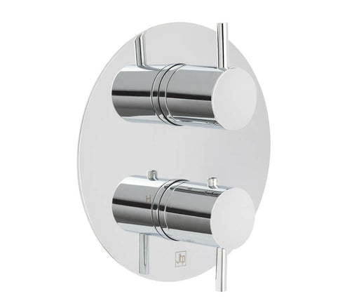 JTP Florence Thermostatic Concealed 3 Outlet Designer Handle - Unbeatable Bathrooms