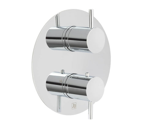 JTP Florence Thermostatic Concealed 3 Outlet Designer Handle - Unbeatable Bathrooms