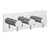 JTP Florence Thermostatic Concealed 2 Outlet Horizontal Designer Handle - Unbeatable Bathrooms
