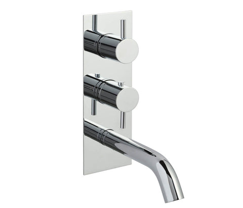 JTP Florence Thermostatic Concealed 2 Outlet Shower Valve with Spout - Unbeatable Bathrooms