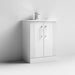 Nuie Deco 600mm Floor Standing 2-Door Vanity Unit & Basin (Various) - Unbeatable Bathrooms