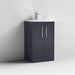 Nuie Deco 500mm Floor Standing 2-Door Vanity Unit & Basin (Various) - Unbeatable Bathrooms