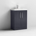 Nuie Deco 600mm Floor Standing 2-Door Vanity Unit & Basin (Various) - Unbeatable Bathrooms