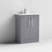 Nuie Deco 600mm Floor Standing 2-Door Vanity Unit & Basin (Various) - Unbeatable Bathrooms