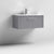 Nuie Deco 800mm Wall Hung 1 Drawer Fluted Vanity Unit & Basin - Satin Grey - Unbeatable Bathrooms