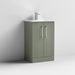 Nuie Deco 500mm Floor Standing 2-Door Vanity Unit & Basin (Various) - Unbeatable Bathrooms