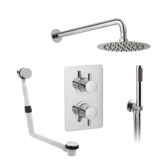 Vado DX Celsius 3 Outlet Thermostatic Shower Set - Round - Unbeatable Bathrooms