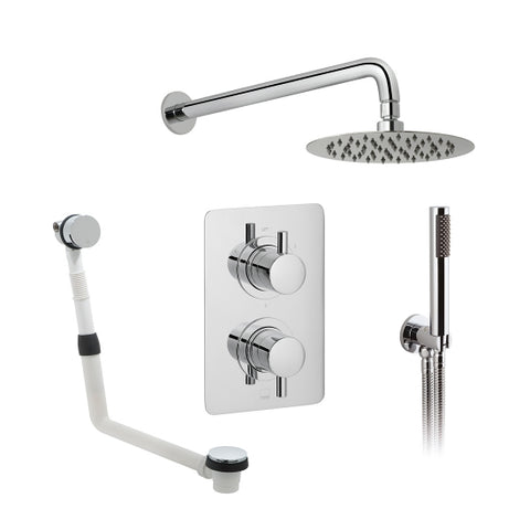 Vado DX Celsius 3 Outlet Thermostatic Shower Set - Round - Unbeatable Bathrooms
