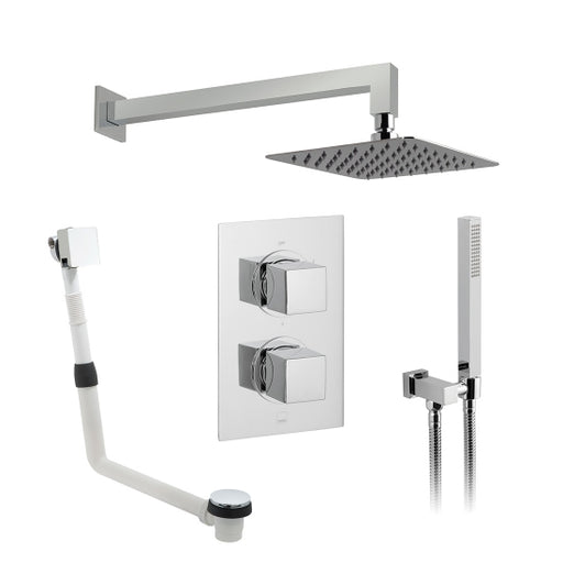 Vado DX 3 Outlet Thermostatic Shower Set - Square - Unbeatable Bathrooms