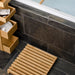 Bamboo Slatted Duckboard Apartment Bathroom / Shower Mat - Unbeatable Bathrooms