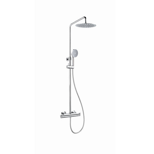Flova Levo Exposed Thermostatic Shower Column with Easy-Fix Kit - Unbeatable Bathrooms