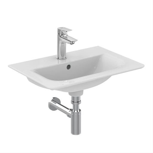 Ideal Standard Connect Air 54cm Short Projection Mini Vanity Basin - One Taphole - Unbeatable Bathrooms