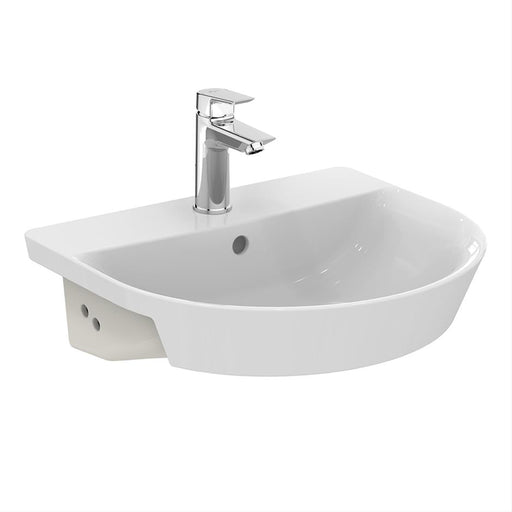 Ideal Standard Connect Air Arc 50cm Semi-Countertop Washbasin - Unbeatable Bathrooms