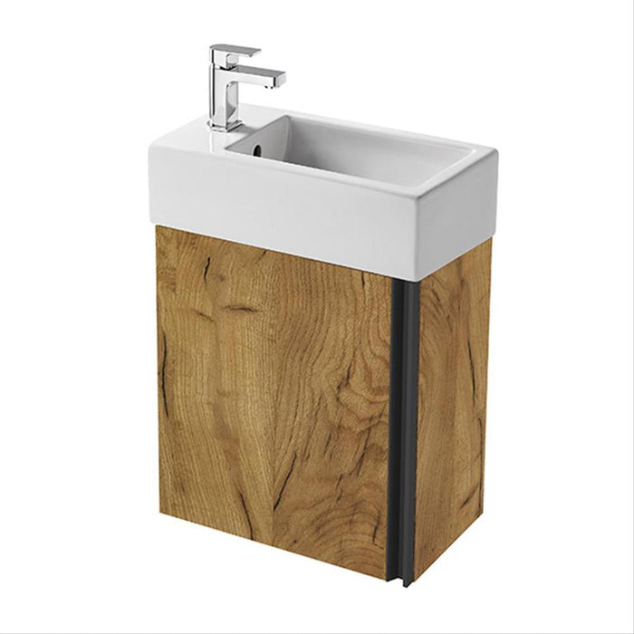 Sottini Rienza 450mm Cloakroom Vanity Unit - Wall Hung 1 Door Unit - Unbeatable Bathrooms